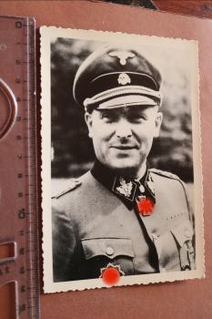 altes Foto  Ritterkreuzträger Theodor "Teddy" Wisch mit DKiG - Repro ?